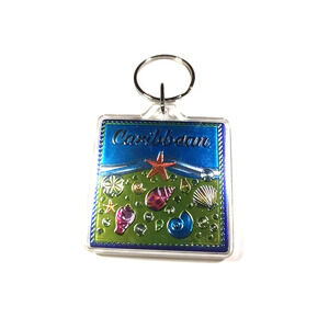 Caribbean Ocean Star Fish Acrylic Keychain